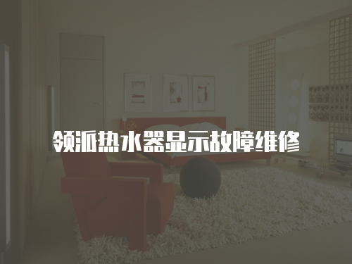 領(lǐng)派熱水器顯示故障維修