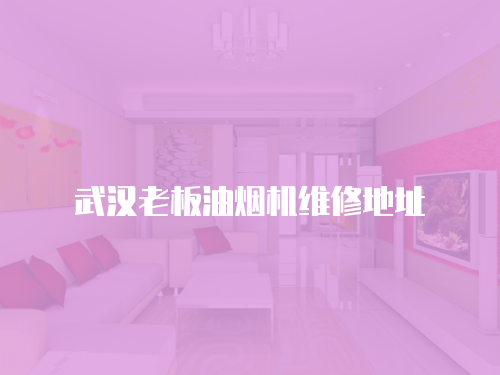 武漢老板油煙機維修地址
