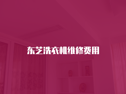 東芝洗衣機(jī)維修費(fèi)用