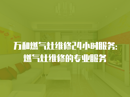 萬和燃氣灶維修24小時服務：燃氣灶維修的專業(yè)服務