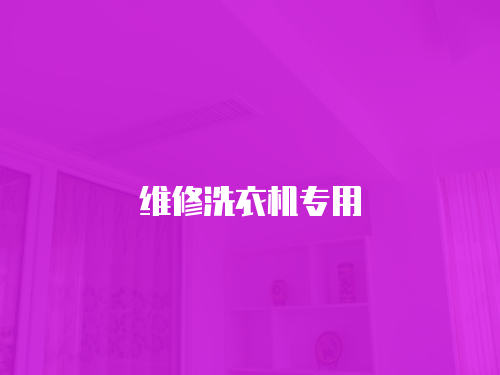 維修洗衣機專用