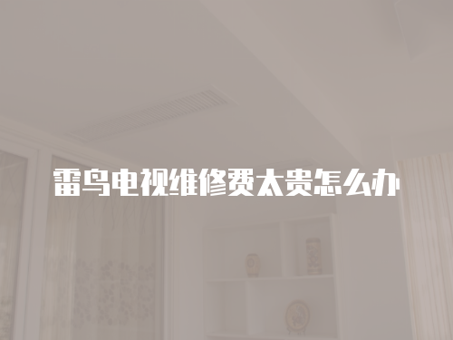雷鳥電視維修費太貴怎么辦