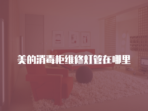美的消毒柜維修燈管在哪里