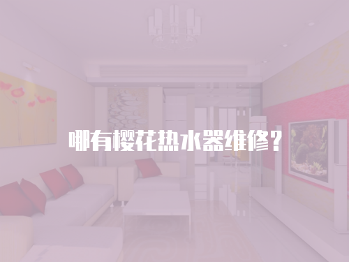 哪有櫻花熱水器維修？