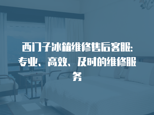 西門子冰箱維修售后客服：專業、高效、及時的維修服務