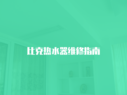 比克熱水器維修指南