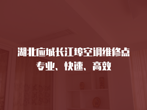 湖北應(yīng)城長江埠空調(diào)維修點(diǎn)專業(yè)、快速、高效