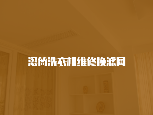 滾筒洗衣機維修換濾網(wǎng)
