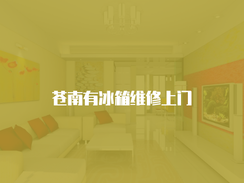 蒼南有冰箱維修上門