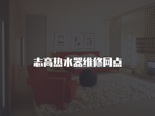 志高熱水器維修網點