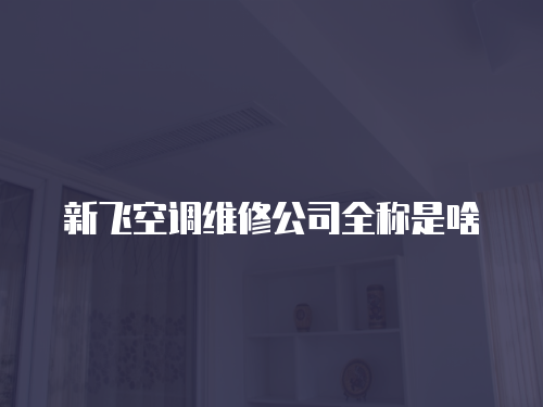 新飛空調維修公司全稱是啥