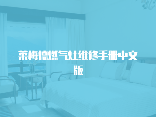 萊梅德燃?xì)庠罹S修手冊中文版