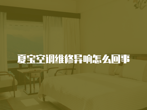夏寶空調維修異響怎么回事