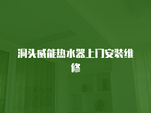洞頭威能熱水器上門安裝維修