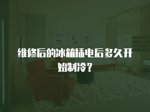 維修后的冰箱插電后多久開始制冷？