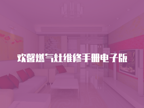 歡馨燃?xì)庠罹S修手冊(cè)電子版