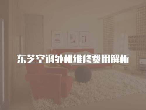東芝空調外機維修費用解析