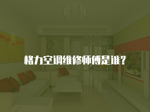 格力空調維修師傅是誰？