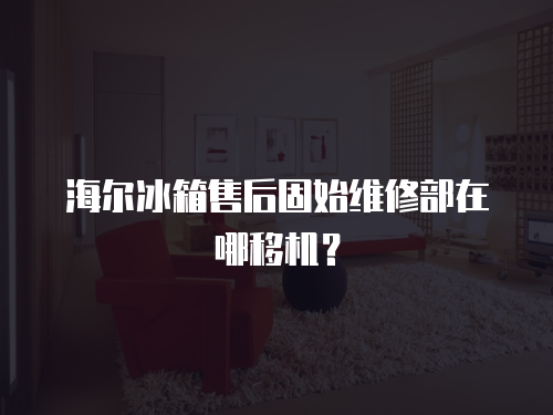海爾冰箱售后固始維修部在哪移機？