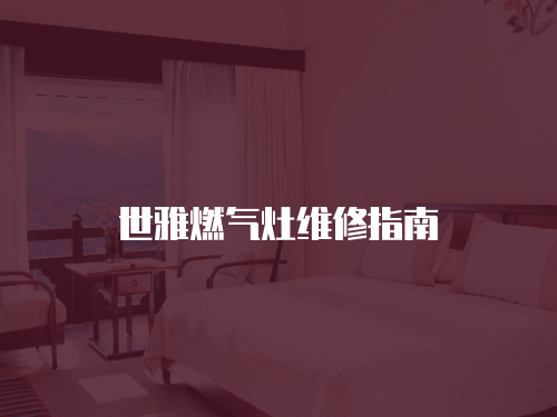 世雅燃氣灶維修指南