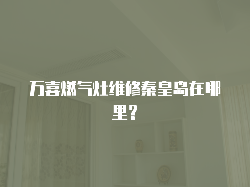 萬喜燃氣灶維修秦皇島在哪里？