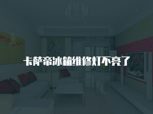 卡薩帝冰箱維修燈不亮了