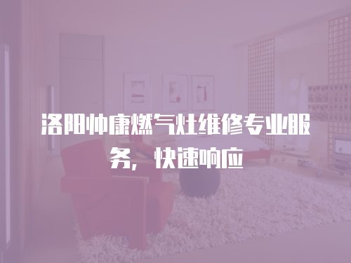 洛陽(yáng)帥康燃?xì)庠罹S修專(zhuān)業(yè)服務(wù)，快速響應(yīng)