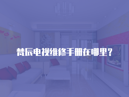 梵辰電視維修手冊在哪里？