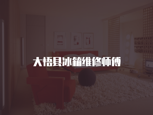 大悟縣冰箱維修師傅