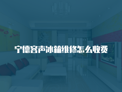 寧德容聲冰箱維修怎么收費