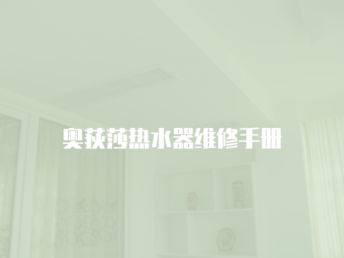 奧荻莎熱水器維修手冊