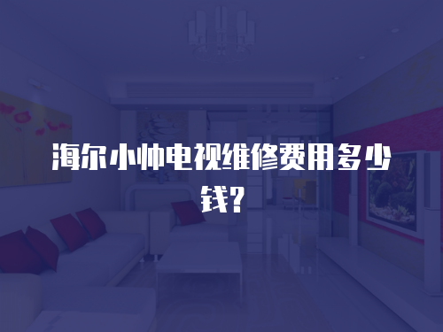 海爾小帥電視維修費用多少錢？
