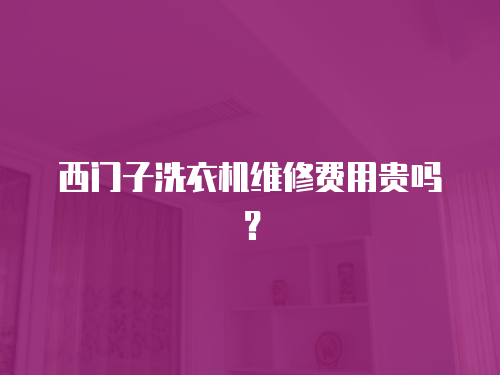 西門(mén)子洗衣機(jī)維修費(fèi)用貴嗎？