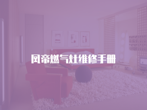 鳳帝燃?xì)庠罹S修手冊