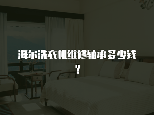 海爾洗衣機維修軸承多少錢？
