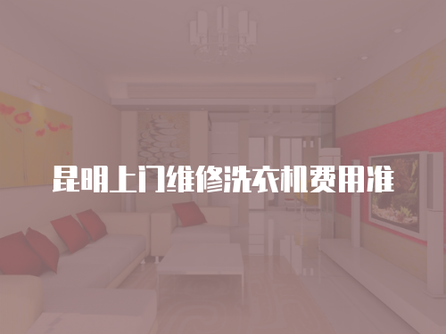 昆明上門維修洗衣機(jī)費用準(zhǔn)