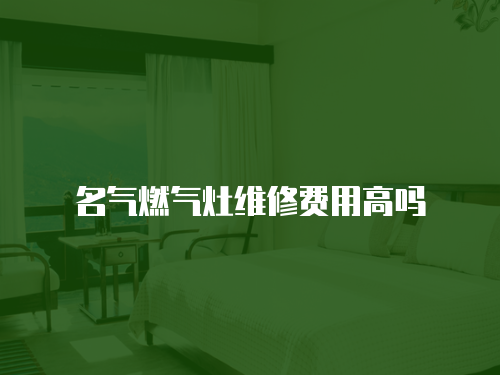 名氣燃氣灶維修費用高嗎