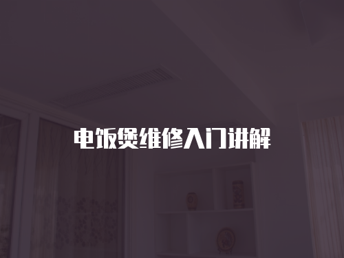 電飯煲維修入門講解