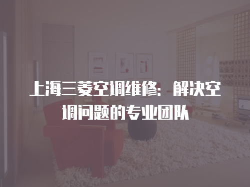 上海三菱空調(diào)維修：解決空調(diào)問題的專業(yè)團(tuán)隊(duì)