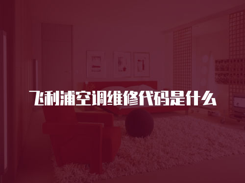 飛利浦空調(diào)維修代碼是什么