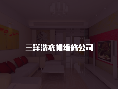 三洋洗衣機維修公司