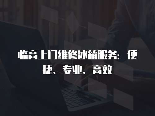 臨高上門(mén)維修冰箱服務(wù)：便捷、專(zhuān)業(yè)、高效