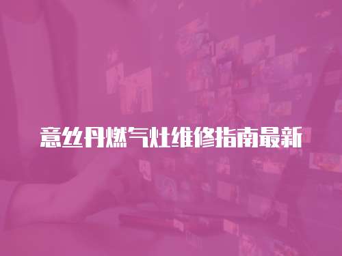意絲丹燃?xì)庠罹S修指南最新