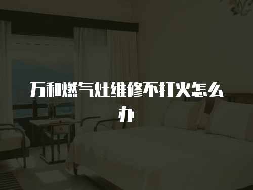 萬和燃氣灶維修不打火怎么辦