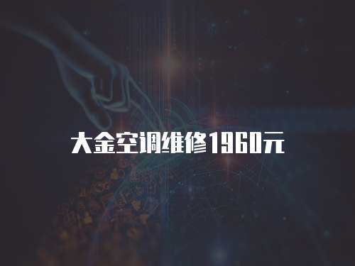 大金空調維修1960元