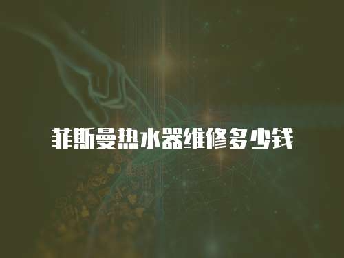 菲斯曼熱水器維修多少錢