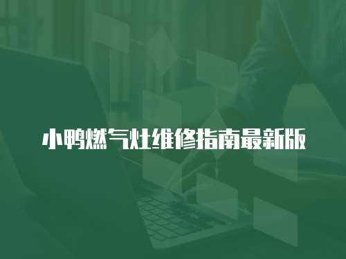 小鴨燃?xì)庠罹S修指南最新版