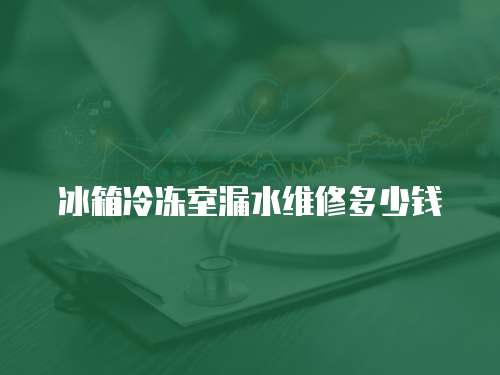 冰箱冷凍室漏水維修多少錢