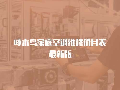 啄木鳥家庭空調(diào)維修價目表最新版