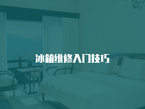 冰箱維修入門技巧